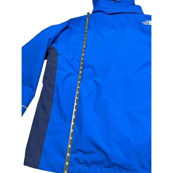 The North Face 3-in-1 Hooded Jacket Mens 2XL Blue Waterproof Full Zip